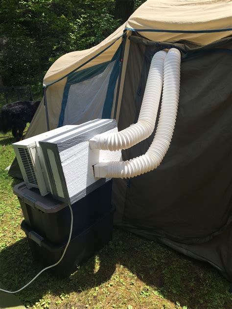 window ac in tent