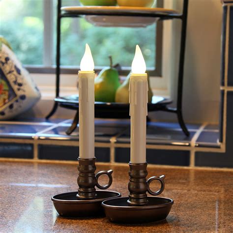 window candles on timers