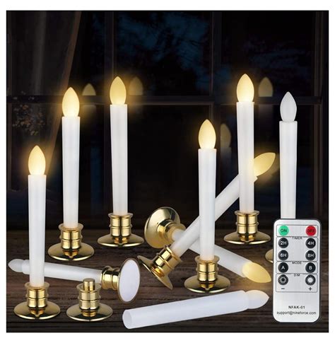 window candles with timers