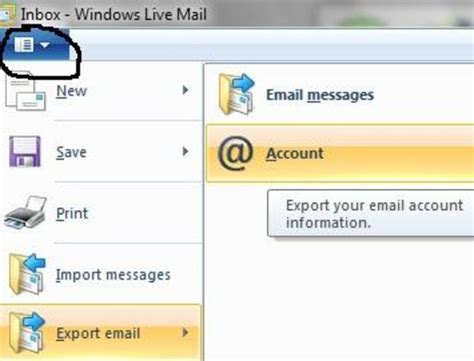 windows live mail manual backup Doc