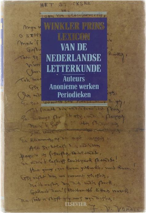 winkler prins lexicon van de nederlandse letterkunde auteurs anonieme werken periodieken PDF