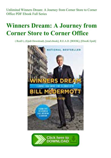 winners dream a journey from corner store to corner office PDF