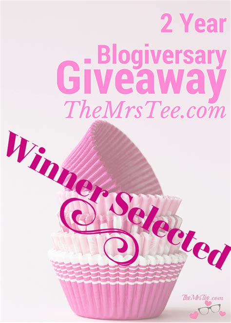 winners happy blogiversary giveaways Doc