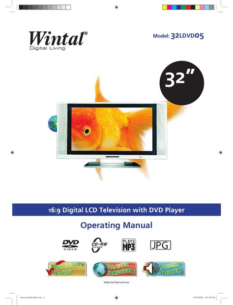 wintal 32ldvd05 tvs owners manual PDF