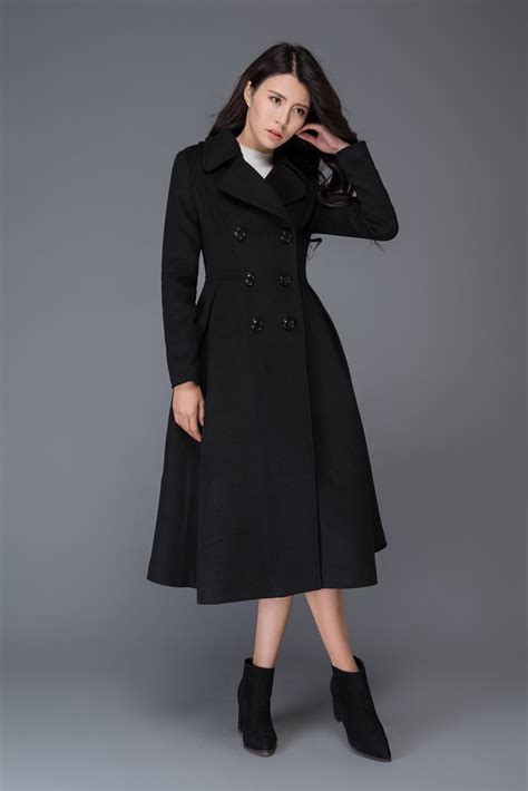 winter coat women black