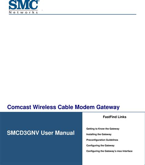 wireless gateway smcd3gnv manual Kindle Editon