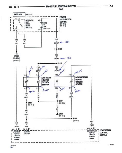 wiring diagram for o2 sensor on a 1989 jeep wrangler Doc