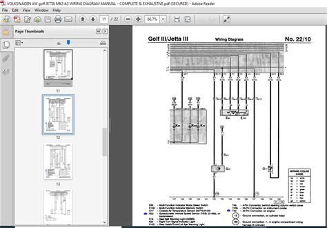 wiring schematic golf 3 Doc