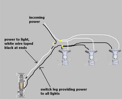 wiring two lights with switch at end of run Reader