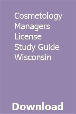 wisconsin cosmetology managers license study guide Epub