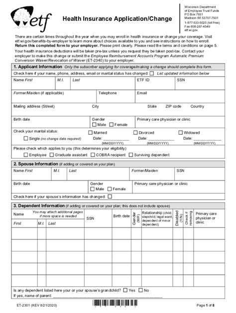 wisconsin etf projections 2024