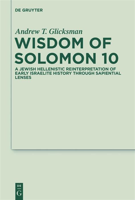 wisdom of solomon 10 jewish hellenistic Doc