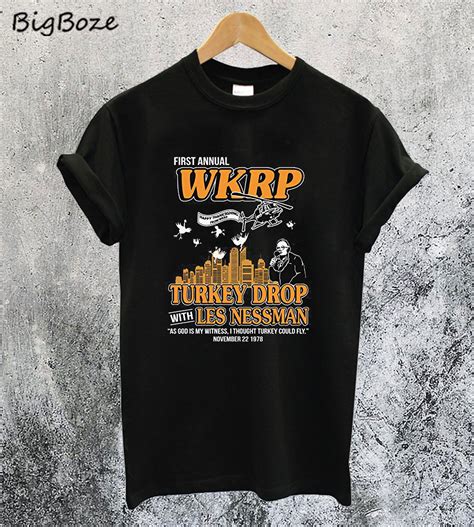 wkrp turkey drop shirt