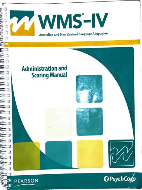 wms iv administration scoring manual Doc