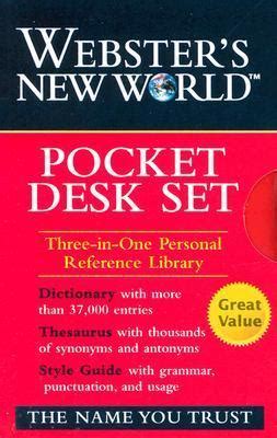 wnw dictionary thesaurus style guide pocket deskset Reader