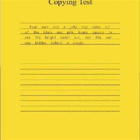 wold sentence copy test PDF Doc