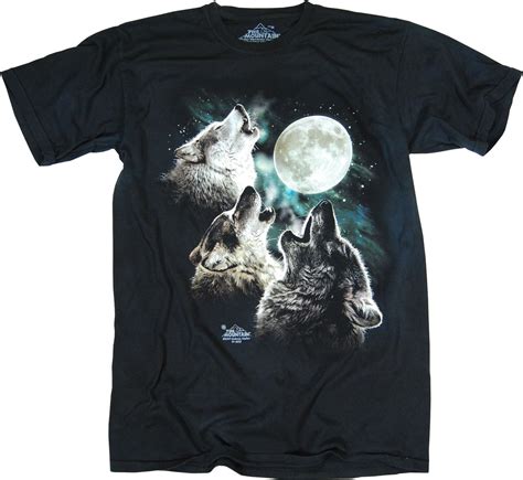 wolf and moon t shirt