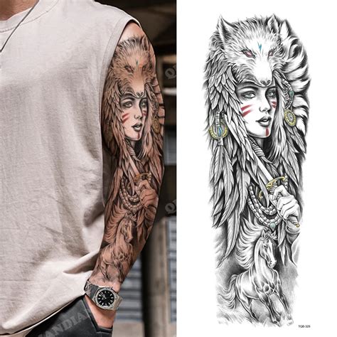 wolf headdress tattoo