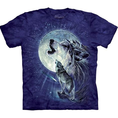 wolf howling at the moon shirt