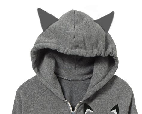 wolf sweatshirt with ears