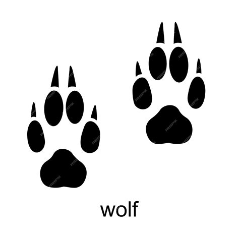 wolf tracks popular art and PDF