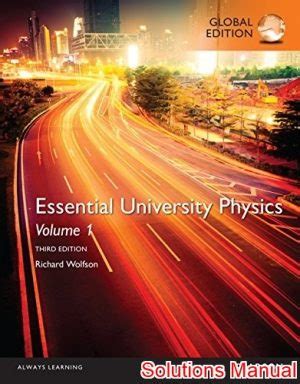 wolfson essential university physics solutions manual Epub