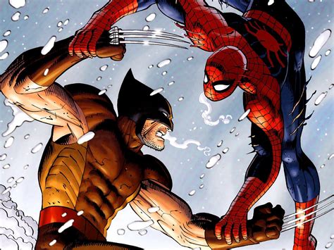 wolverine and spider man