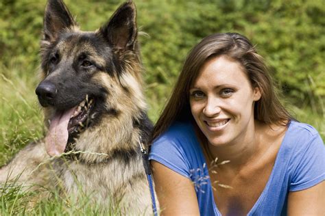 woman and dog mate