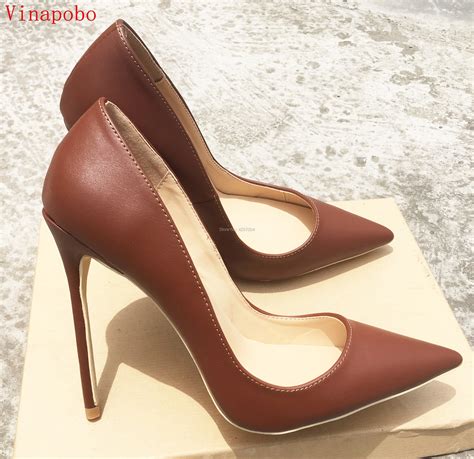 women's brown heel shoes