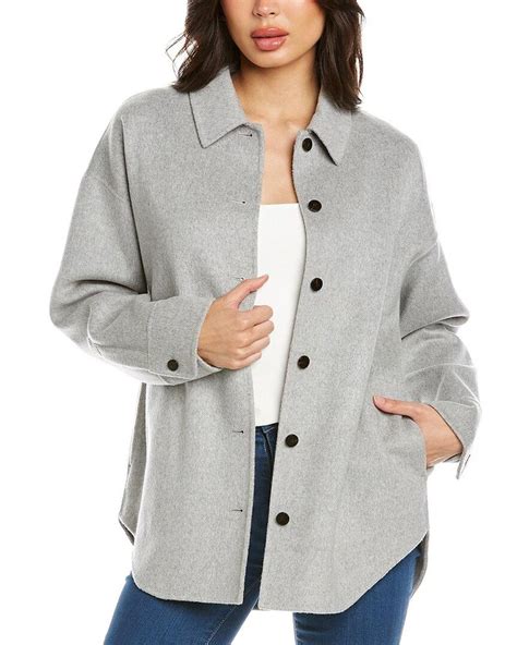 women's wool shirt jacket