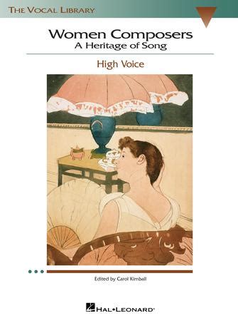 women composers a heritage of song the vocal library high voice Doc