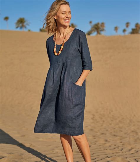 women linen dress