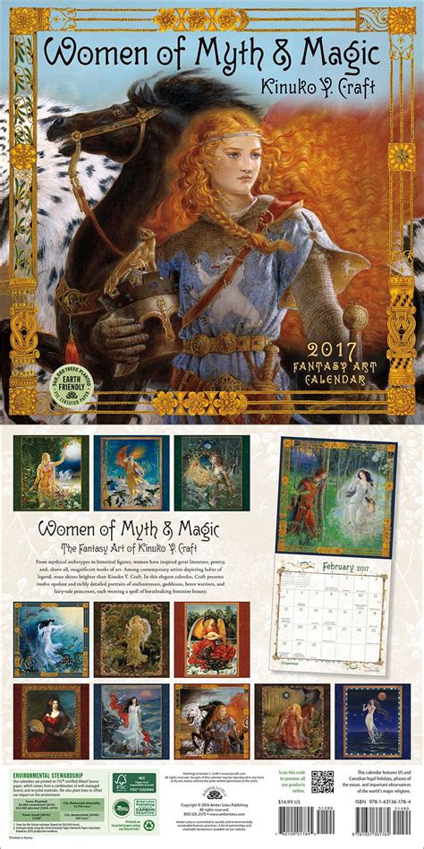 women of myth and magic 2016 fantasy art wall calendar PDF