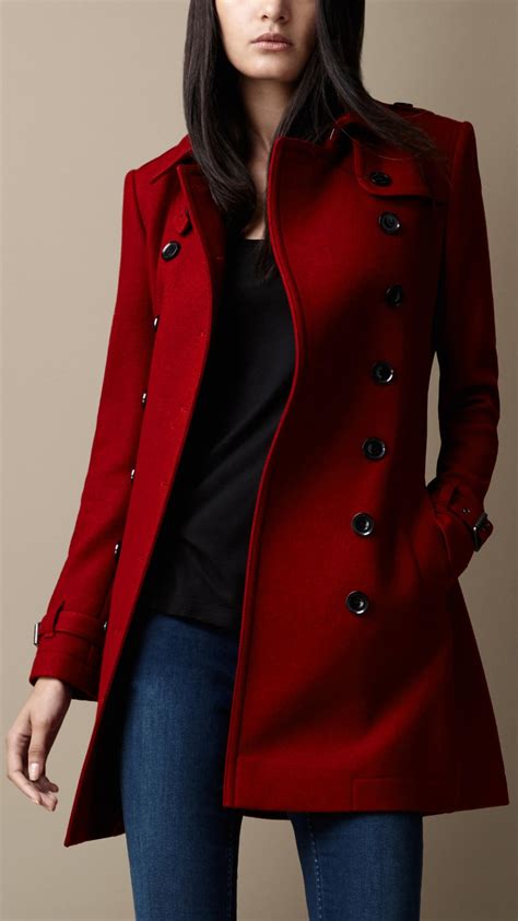 women red coat