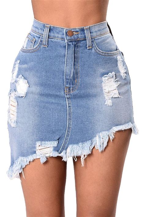 womens jean skirt