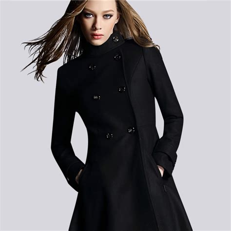 womens winter black coats