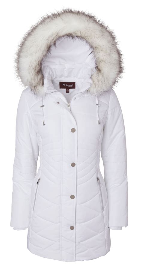 womens winter jacket white