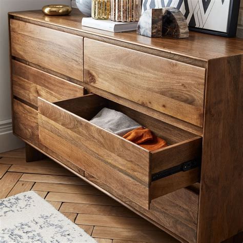 wood 6-drawer dresser