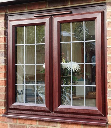 wood upvc windows