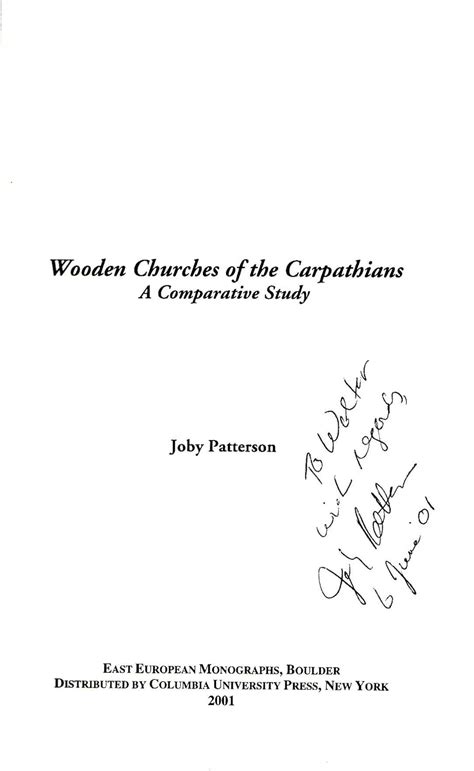 wooden churches of the carpathians a comparative study Doc