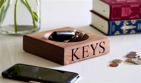 wooden key bowl