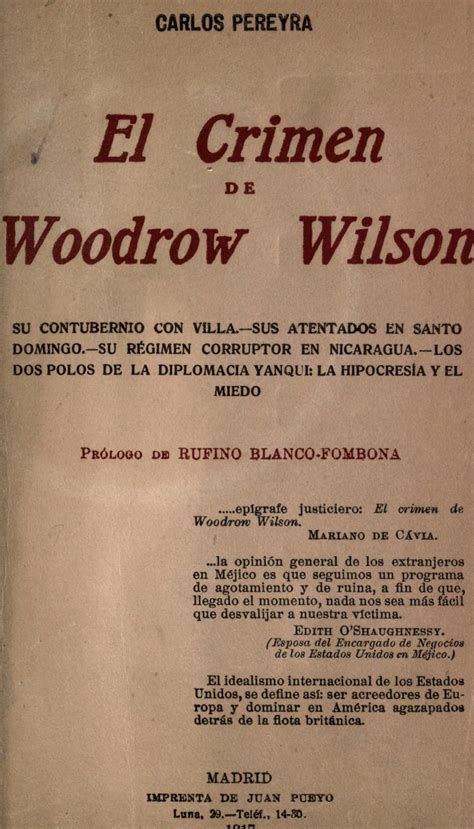 woodrow contubernio atentados corruptor diplomacia Doc