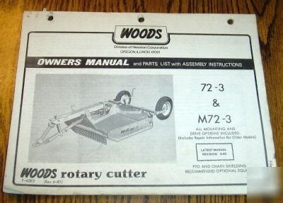 woods cadet 72 manual PDF