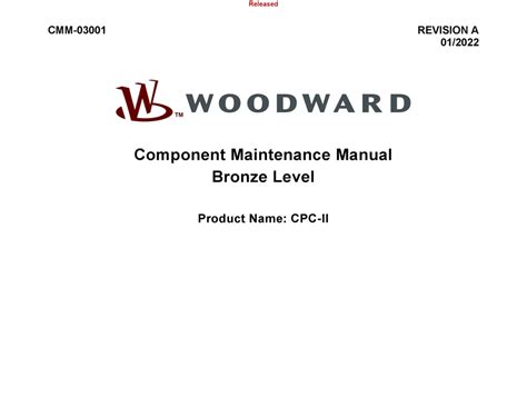 woodward component maintenance manual Epub