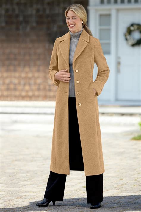 wool ladies long coats