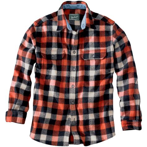 woolrich flannel shirt men's