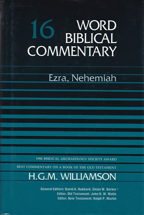 word biblical commentary vol 16 ezra nehemiah Epub