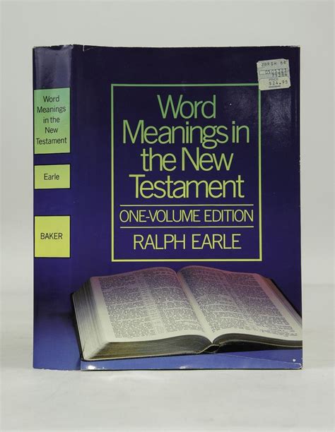 word meanings in the new testament one volume edition Reader