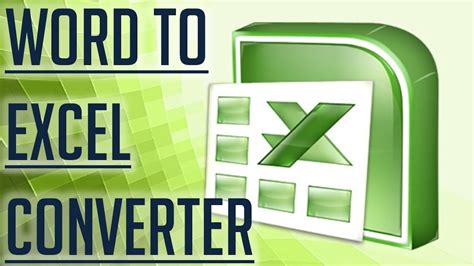 word to excel converter free Kindle Editon