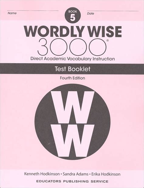 wordly wise 3000 book 5 test Epub